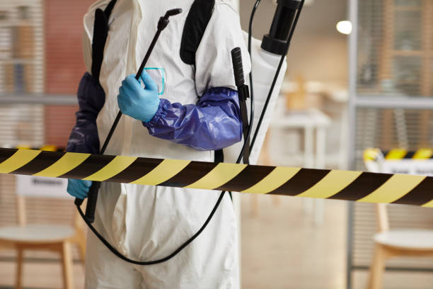 Professional Biohazard technician working in Hackett, AR